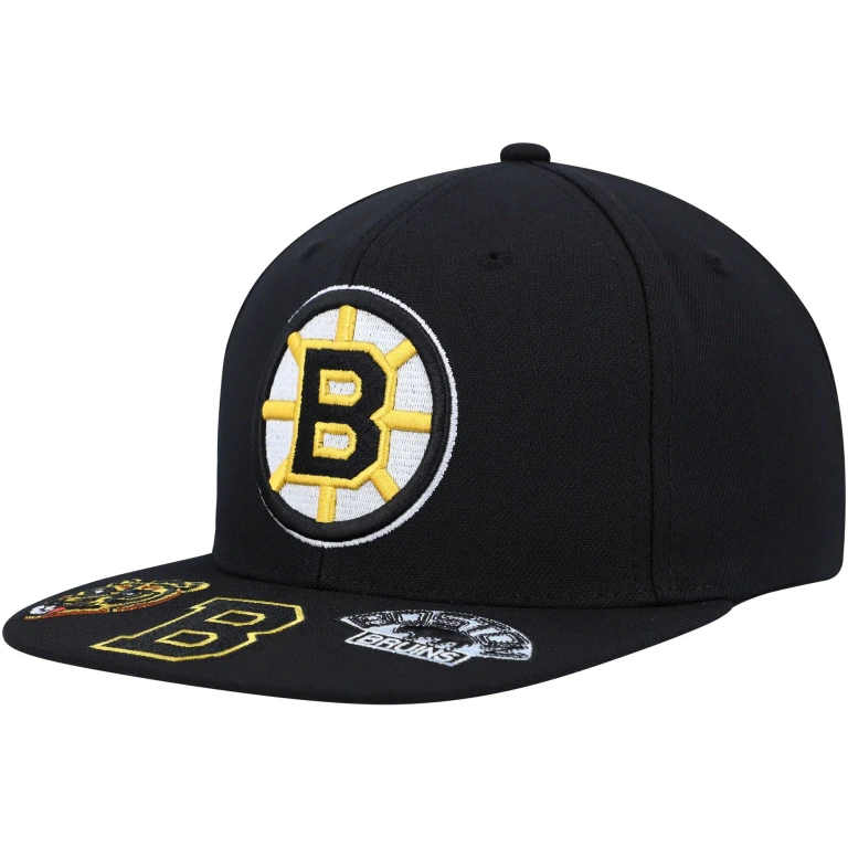 Men's NHL Vintage Hat Trick Snapback Bruins Hats