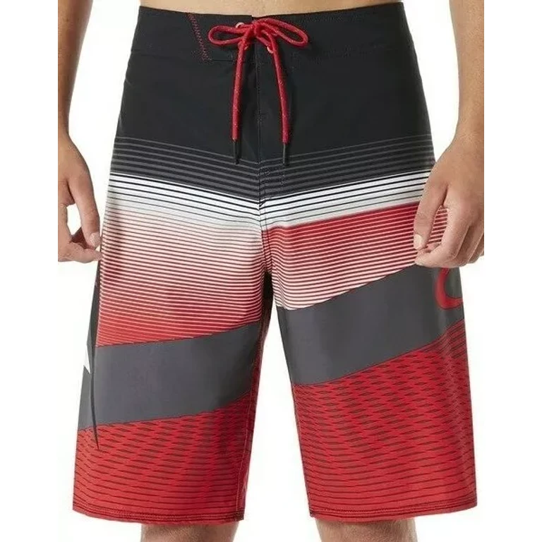Men's Red Line Shorts Gnarly Wave