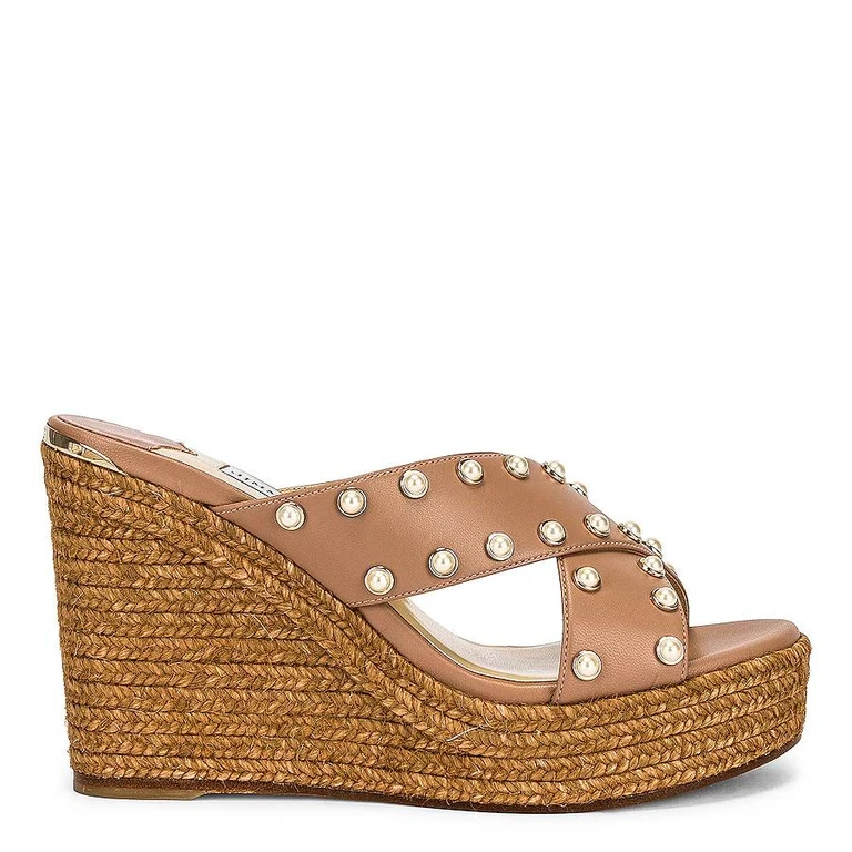 Womens Dovina 100mm Wedge Heels, Brand Size 34 ( US Size 4 )