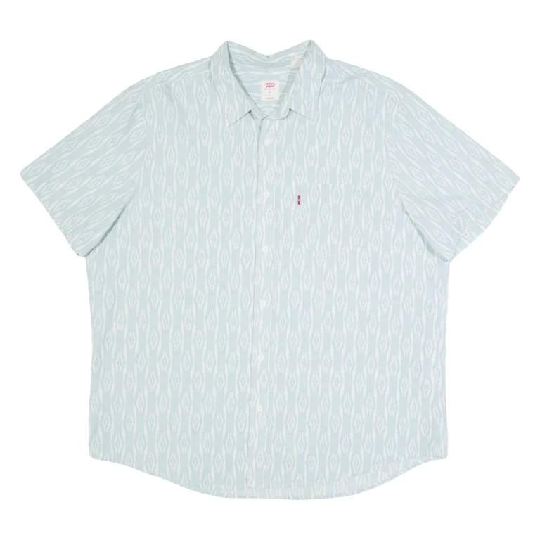 LEVI'S Mens Shirt Blue Striped XL