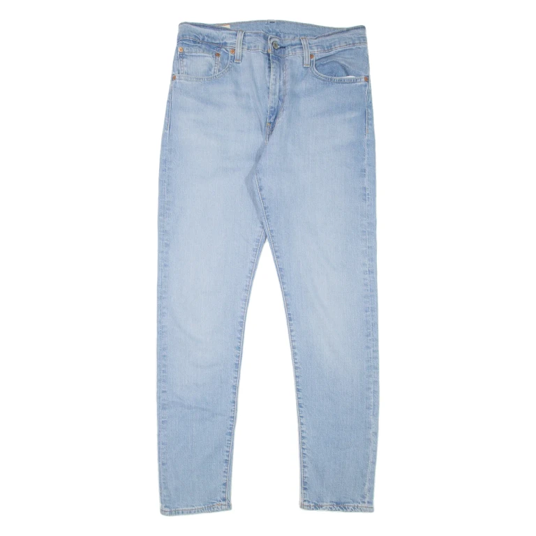 LEVI'S 512 BIG E Jeans Mens Blue Slim Tapered Stonewash W32 L32
