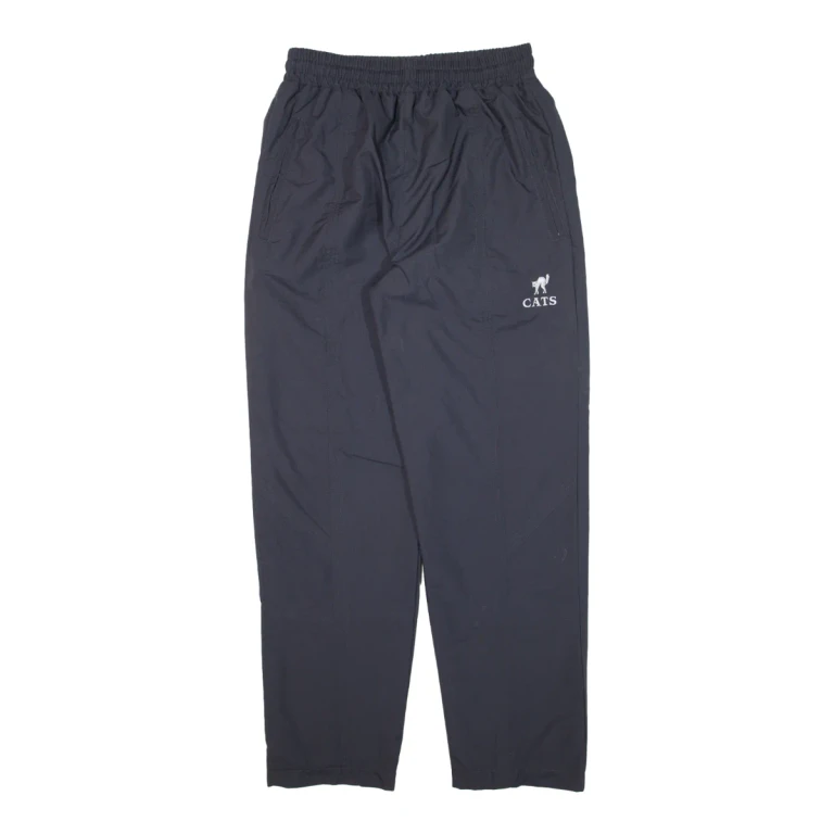 CATS Mens Track Pants Blue Nylon Tapered S W26 L27