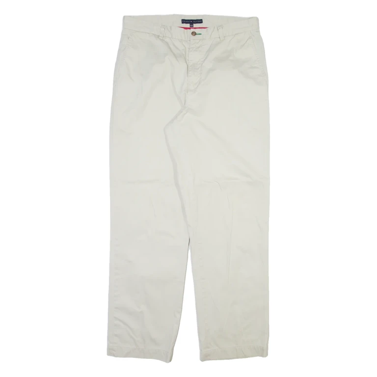 TOMMY HILFIGER Mens Trousers Beige Regular Straight W34 L32