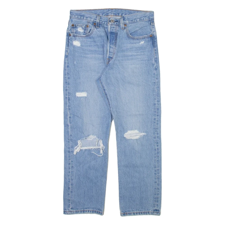 LEVI'S 501 Jeans Womens Blue Regular Straight W28 L26