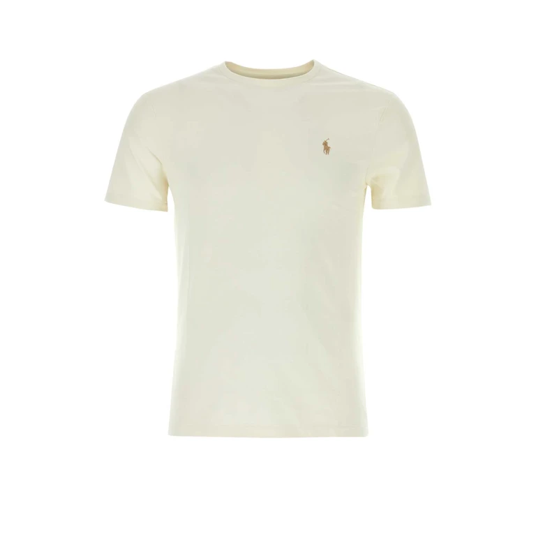 Polo Ralph Lauren Sand Cotton T-Shirt Cream Exterior - Men