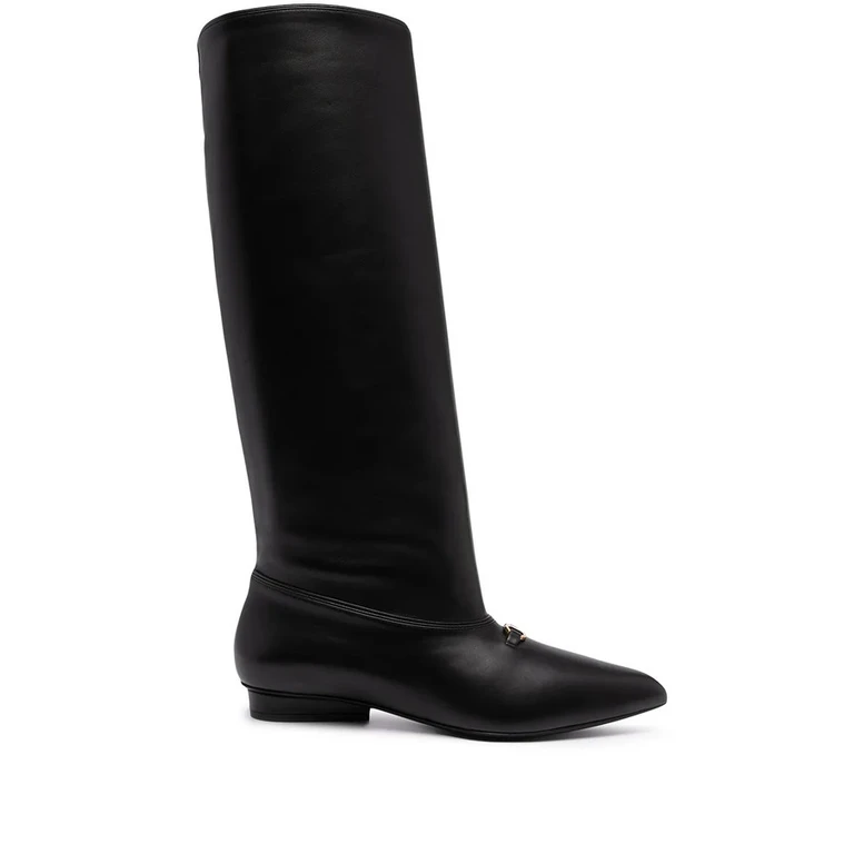 Ferragamo Gancini Knee-High Boots
