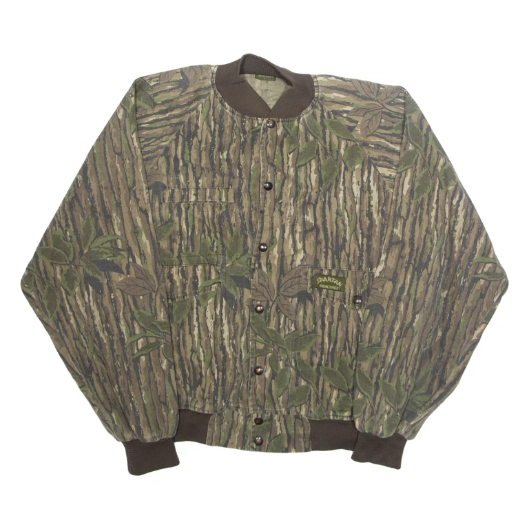 SPARTAN Realtree Mens Bomber Jacket Green L