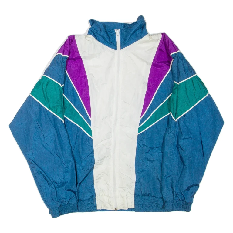 BOCOO Womens Jacket Blue Nylon Colourblock S