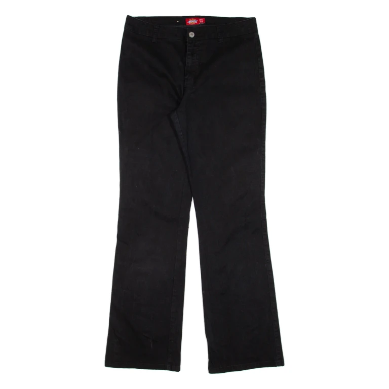 DICKIES Workwear Womens Trousers Black Slim Bootcut W29 L30