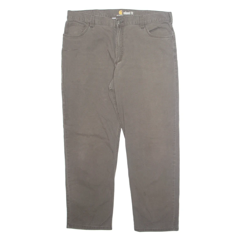 CARHARTT Workwear Mens Trousers Grey Relaxed Straight W40 L29