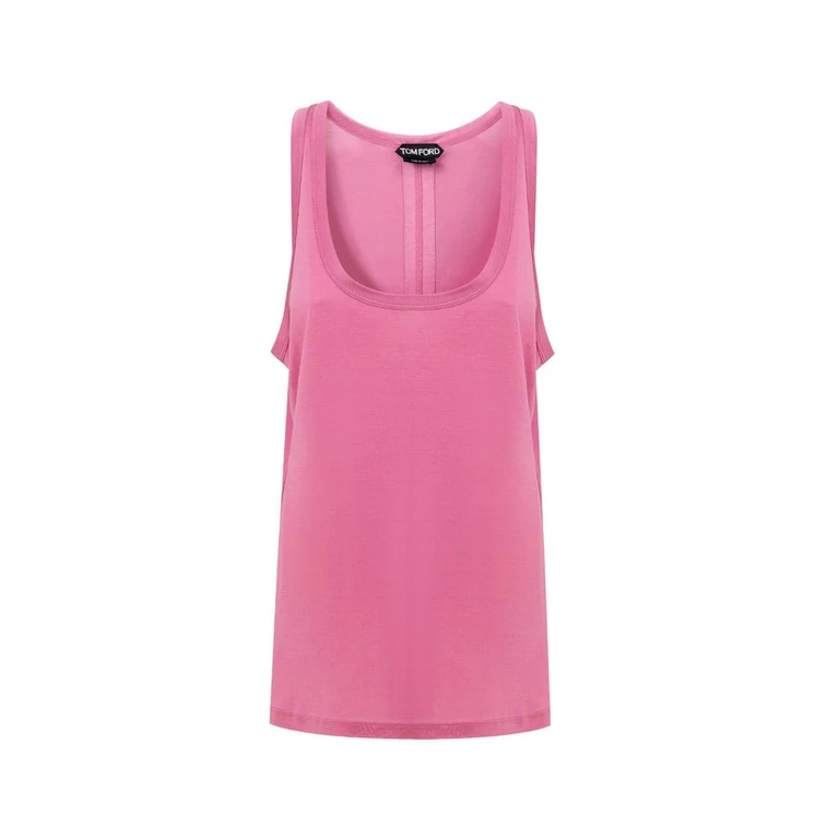 Pink Silk Tank Top - Women
