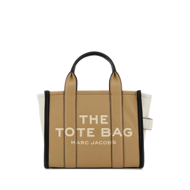 Two-Tone Leather Small The Tote Bag Handbag Camelmulti Borse A Mano - Women