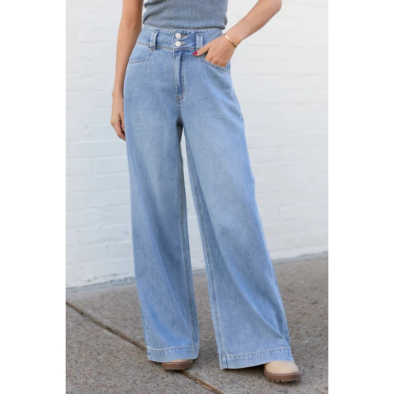 Desiree High Rise Wide Leg Jeans