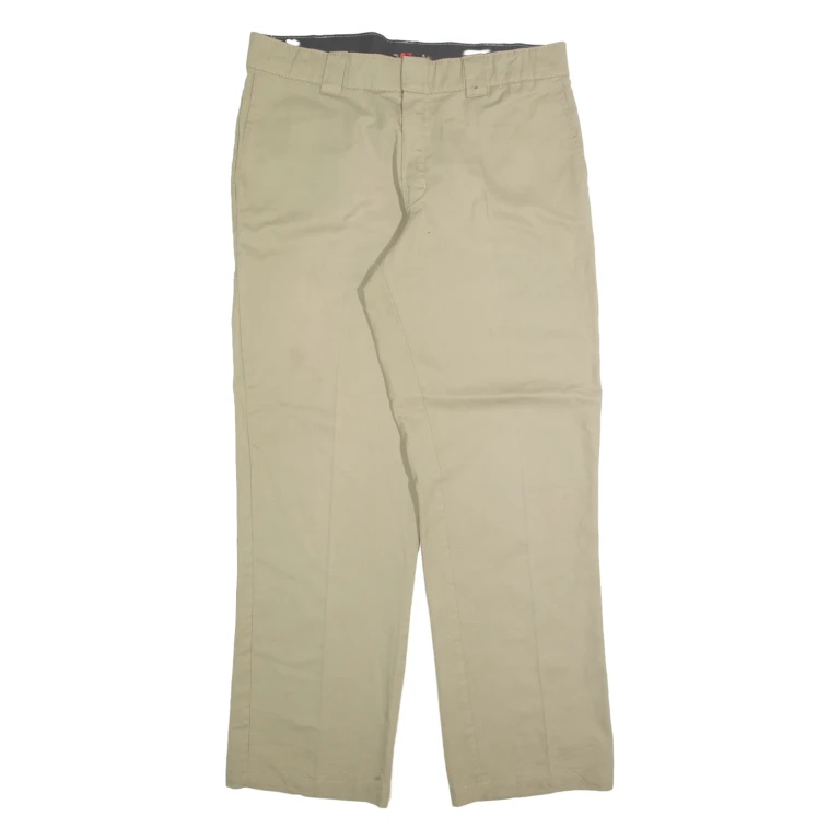 DICKIES Chino Mens Trousers Beige Regular Straight W36 L32