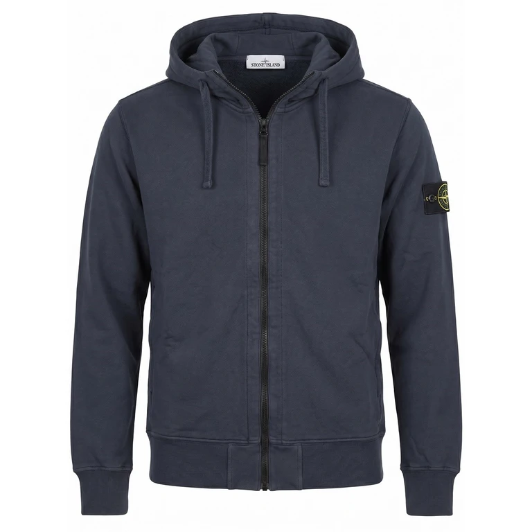 Stone Island Organic Cotton Fleece Hoodie Sweatshirt