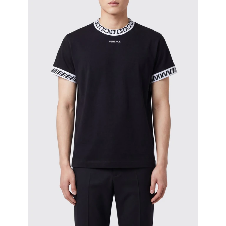 Cotton T-shirt with Logo and Contrast Trims (10257701A183561B000)
