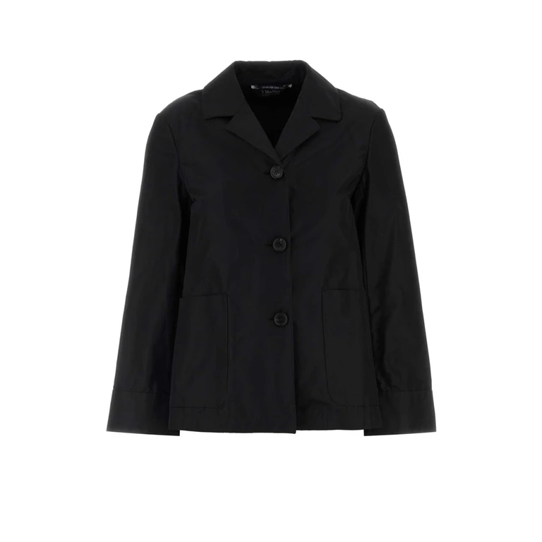 S Maxmara 2619191031600 004 Nero Exterior: Cotton Polyester Giacche E Gilet