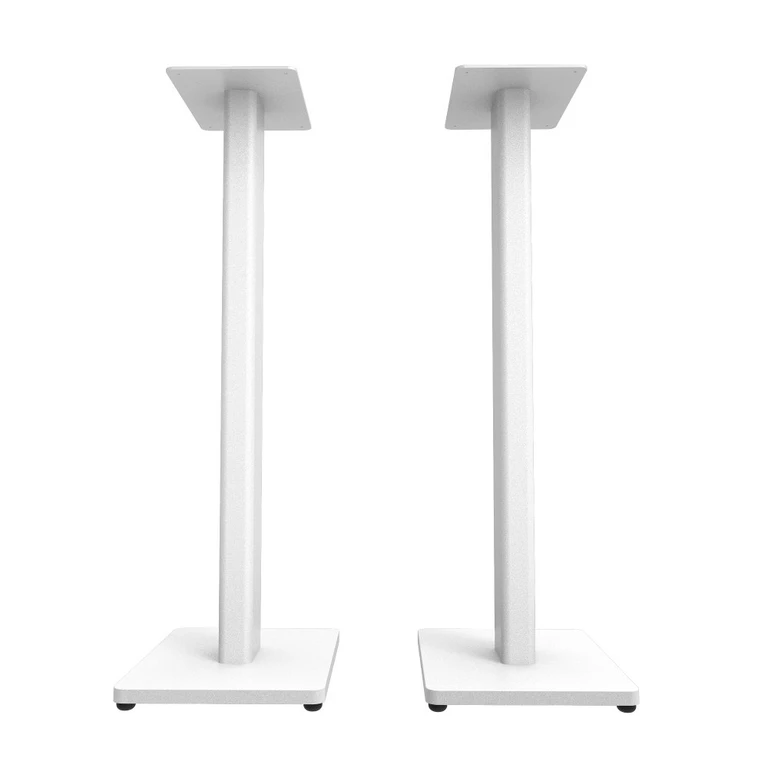 Kanto ST28W 28" Universal Bookshelf Speaker Floor Stand - White, Set of 2