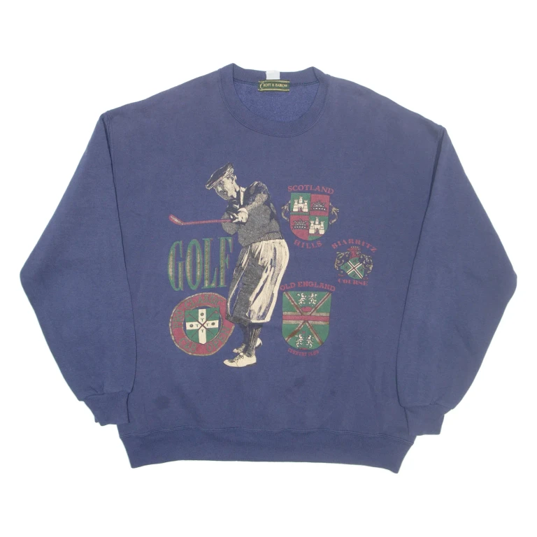 CROFT AND BARROW Golf Mens Sweatshirt Grey M