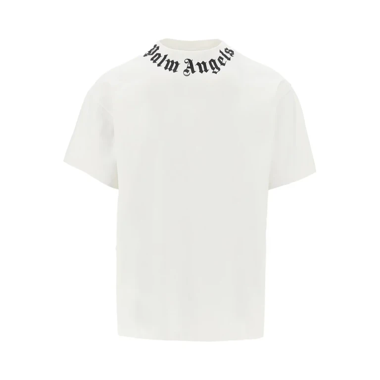 PALM ANGELS Neck logo print T-shirt Man S