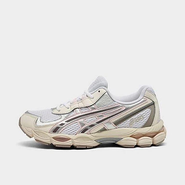 Women's ASICS GEL-NYC 2055 Casual Shoes in White/Pink Cloud Size: 6.0