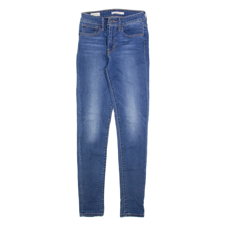 LEVI'S 721 Big E Womens Jeans Blue Slim Skinny W27 L32