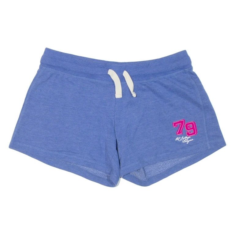 CRANE Womens Sports Shorts Blue Relaxed M W32