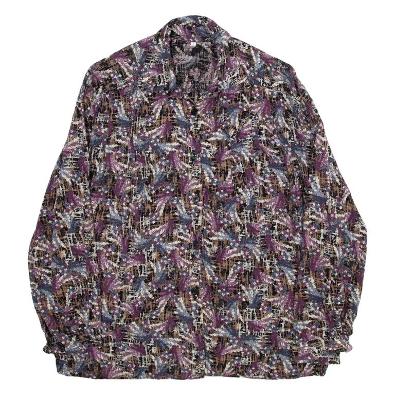 Womens Shirt Purple Long Sleeve L