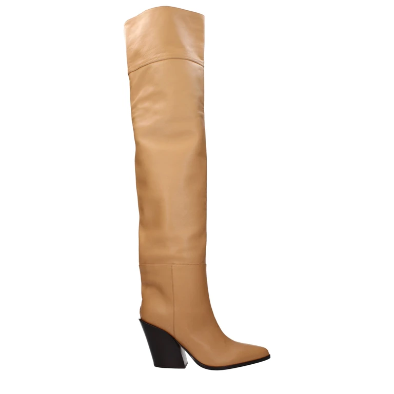 Jimmy Choo Beige Leather Ankle Boots - Women