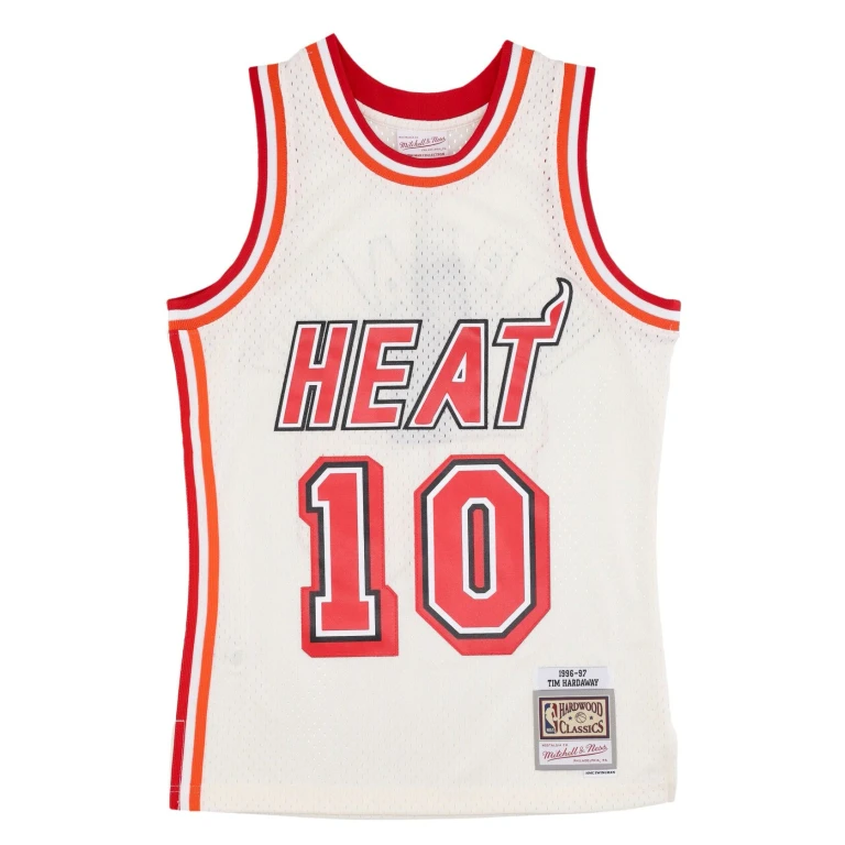 Men's Cream Team Color Swingman Jersey Heat 1996 Tim Hardaway Jerseys