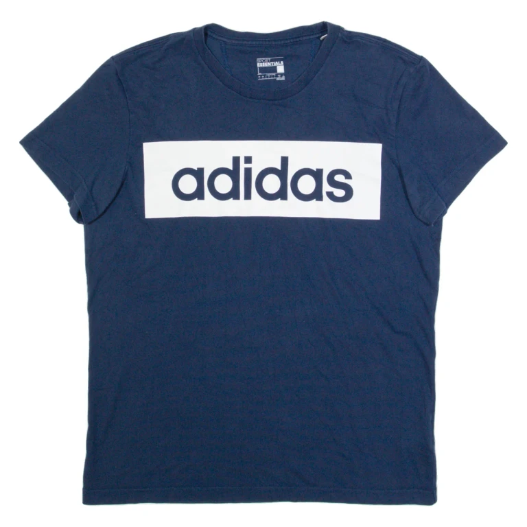 ADIDAS Mens T-Shirt Blue L