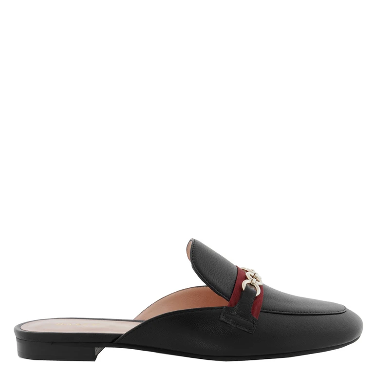 Bally Christiana Leather Slippers, Brand Size 35 ( US Size 4.5 )