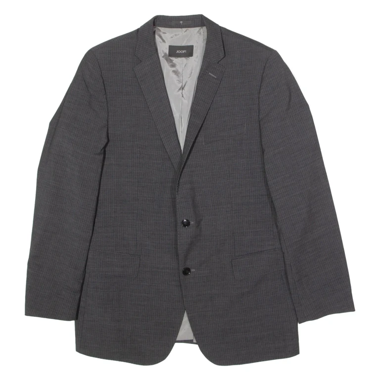 JOOP! MUrphy Barnes Mens Blazer Jacket Grey Wool Pinstripe L