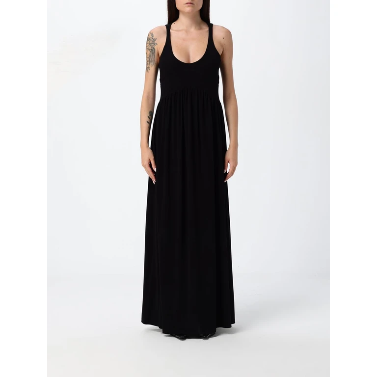 A-Line Cut-Out Maxi Dress in Viscose Jersey (262105620600001)