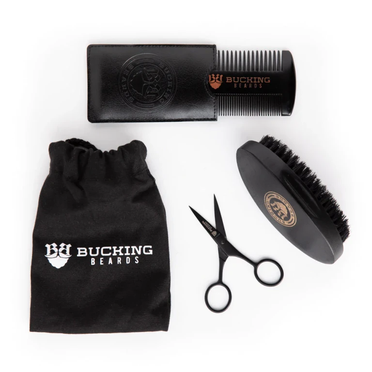 Premium Vegan Beard Grooming Kit - Complete Set for Growth, Styling & Maintenance