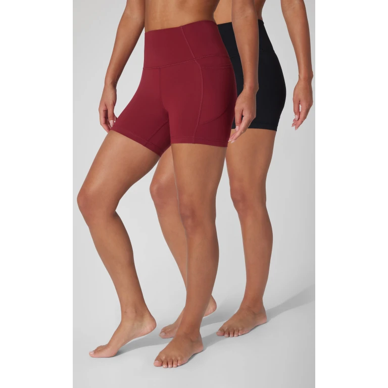 2 PK Wonderlink Elastic Free 5" Pocket Bike Short and Everyday Elastic Free 5" Short