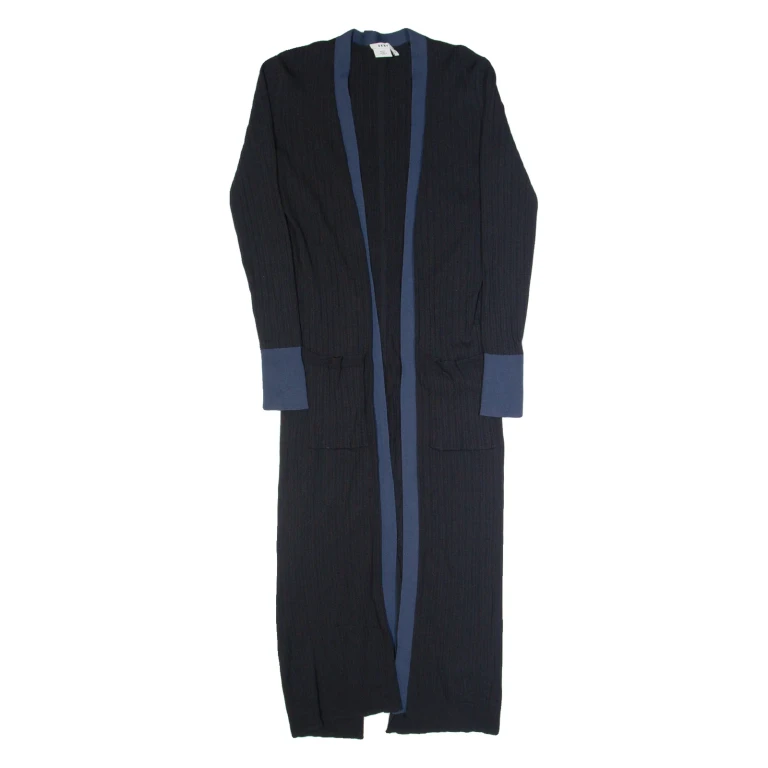 DKNY Womens Cardigan Black Tight Knit XS