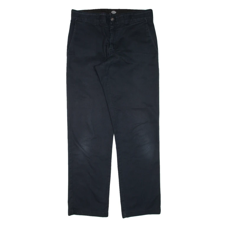 DICKIES Workwear Mens Trousers Black Regular Straight W32 L30