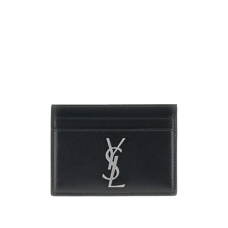 SAINT LAURENT Tiny Cassandre Card Holder Male UNI