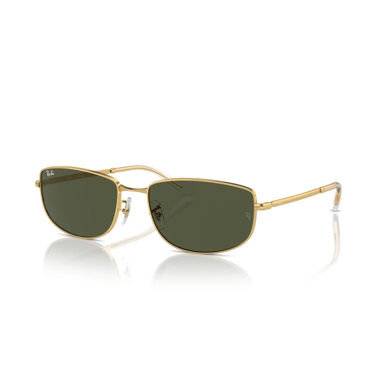 Ray Ban Green Rectangular Unisex Sunglasses RB3732 001/31 59