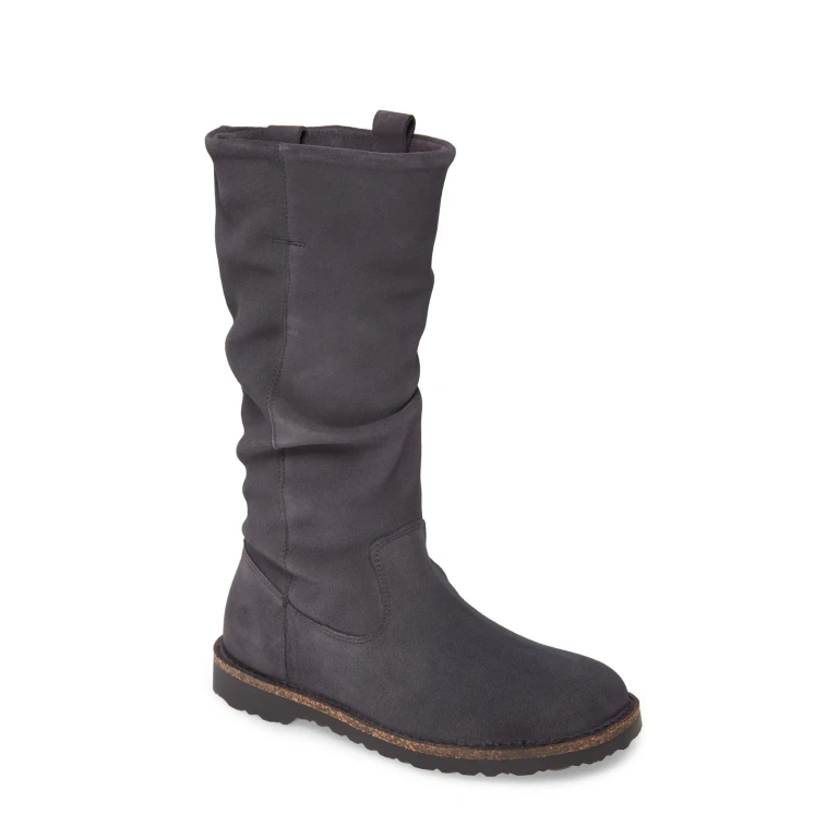 Unisex Luton High Suede Leather Graphite Hydrophobic