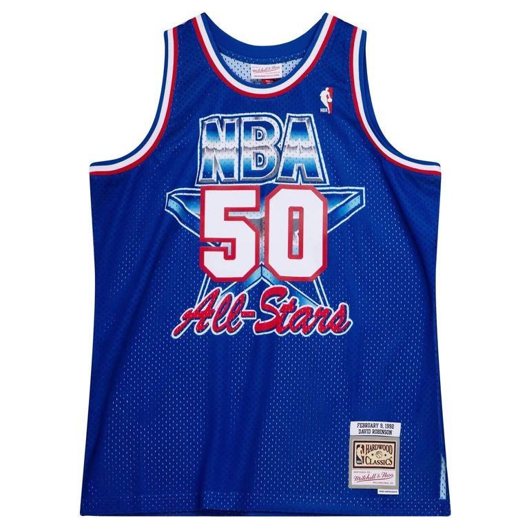 Men's NBA All Star West Jersey - David Robinson 1992-93