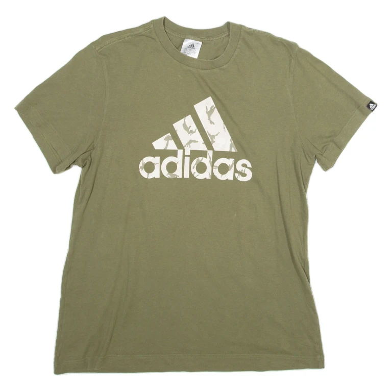 ADIDAS Mens T-Shirt Green S