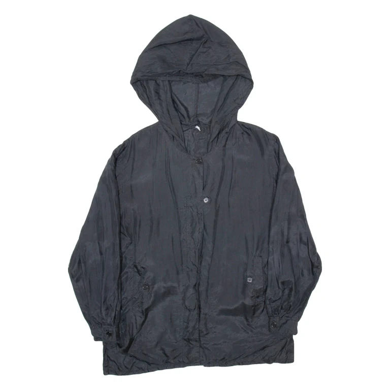 Lightweight Mens Jacket Black Hooded S