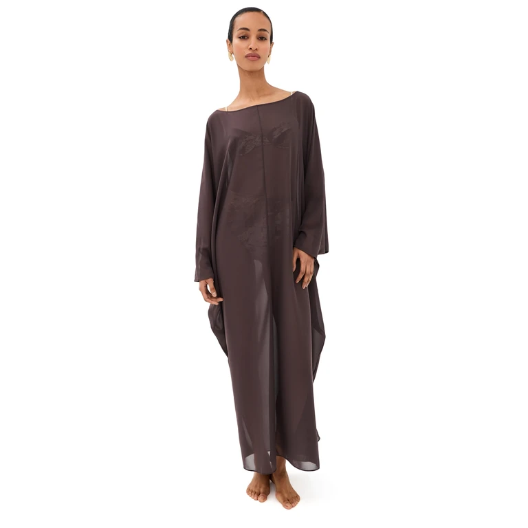 STAUD Nour Dress Espresso XS/S
