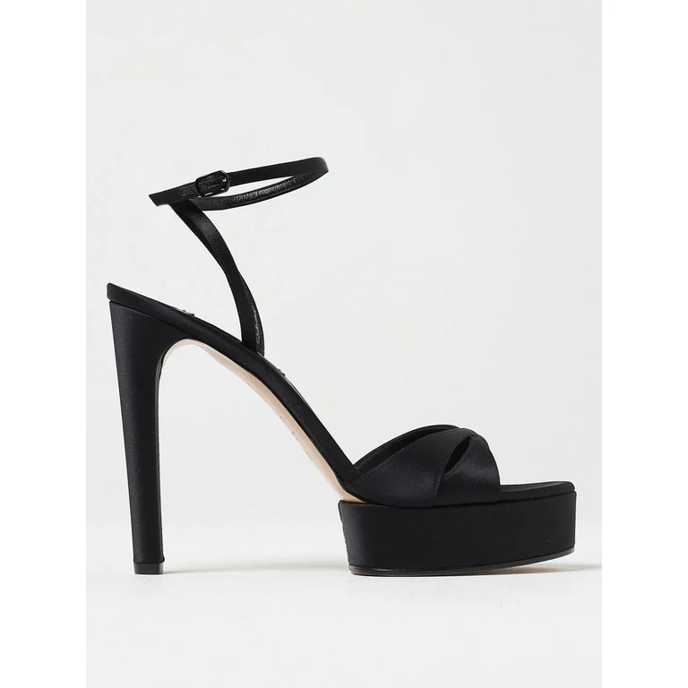 Heeled Sandal Woman color Black (1L092V1201RASOO9000)