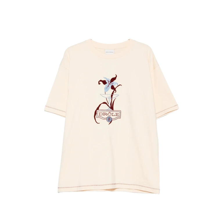 Embroidered-graphic T-shirt