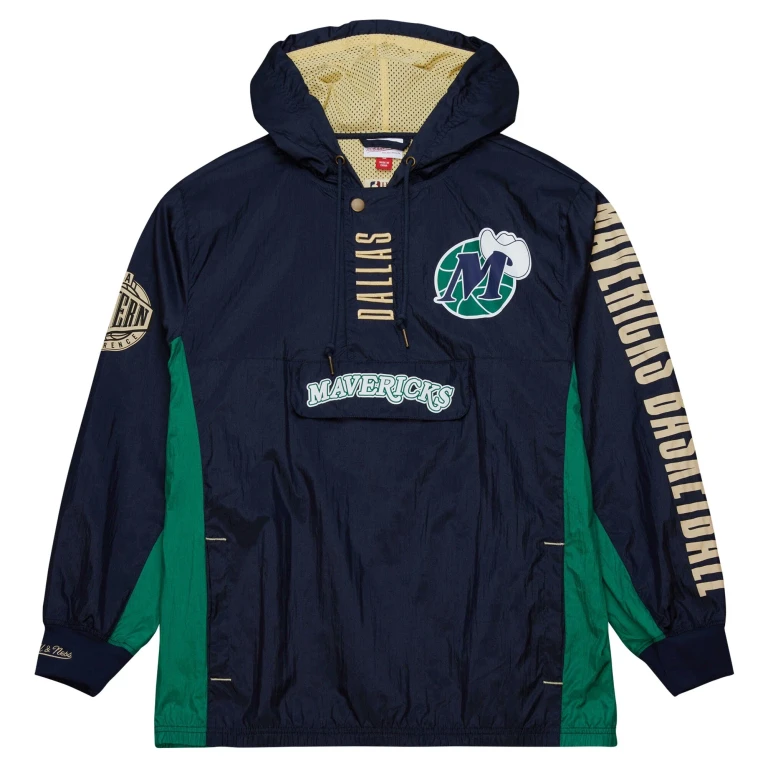 Men's NBA Team Og 2.0 Anorak Windbreaker Vintage Logo Mavericks Windbreakers