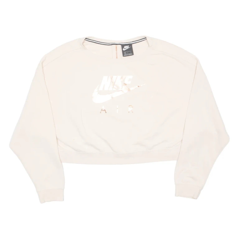 NIKE Cropped Womens Sweatshirt Pink L
