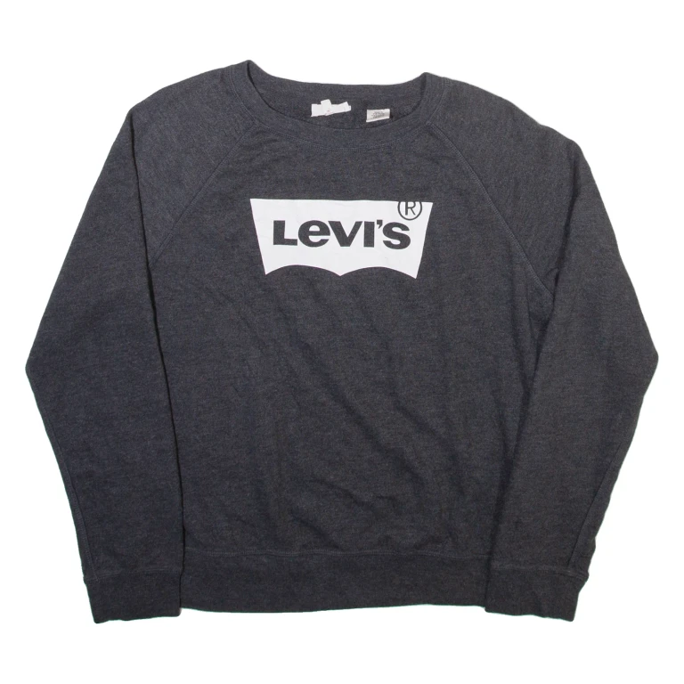 LEVI'S Womens Sweatshirt Grey M